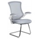 Luna White Frame Mesh Cantilever Office Chair